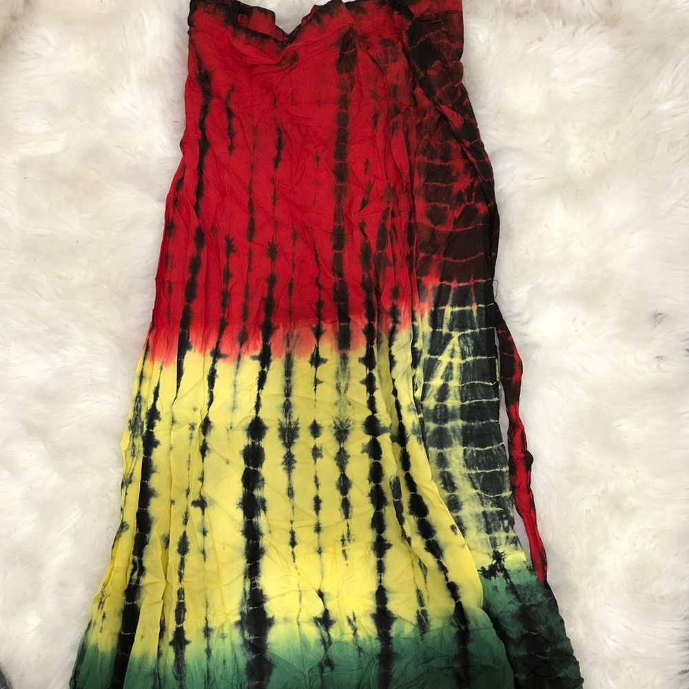 Bob Marley Color Wrap Skirt - Picture 4 of 5